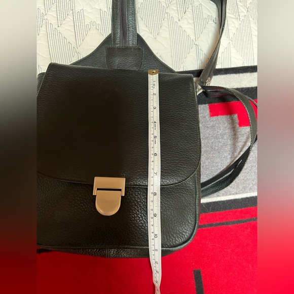 Y2K black leather purse -backpack - Picture 4 of 14